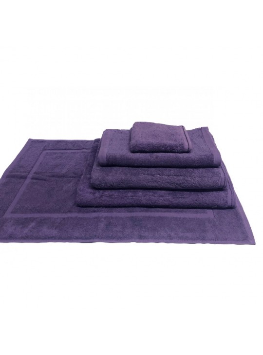 Face Towel 13" x 13" #1.40Lbs/dz 100% Certified Organic Cotton 12/Pack color: EGGPLANT
